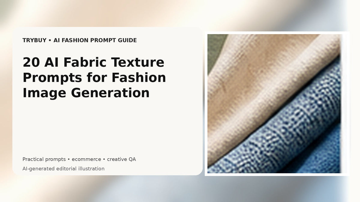 AI-generated editorial cover for fashion fabric texture prompts