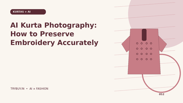 AI Kurta Photography: How to Preserve Embroidery Accurately