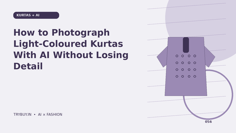 How to Photograph Light-Coloured Kurtas With AI Without Losing Detail
