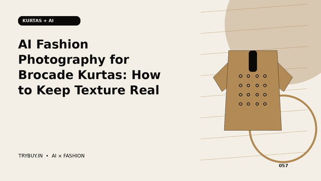 AI Fashion Photography for Brocade Kurtas: How to Keep Texture Real