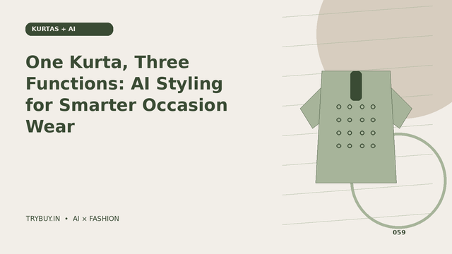 One Kurta, Three Functions: AI Styling for Smarter Occasion Wear