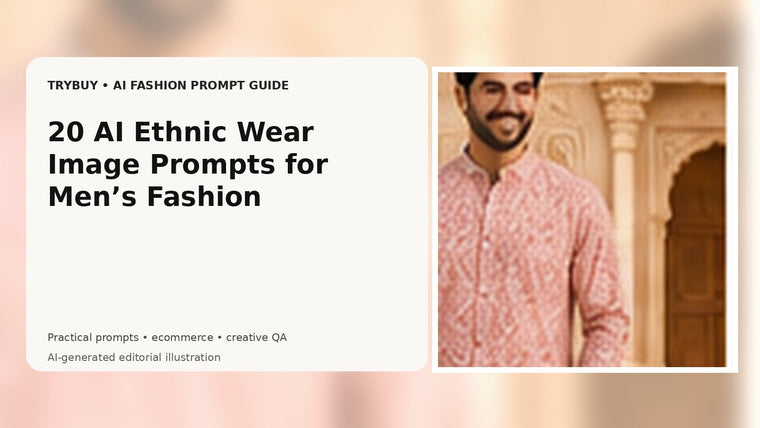 20 AI Ethnic Wear Image Prompts for Men’s Fashion