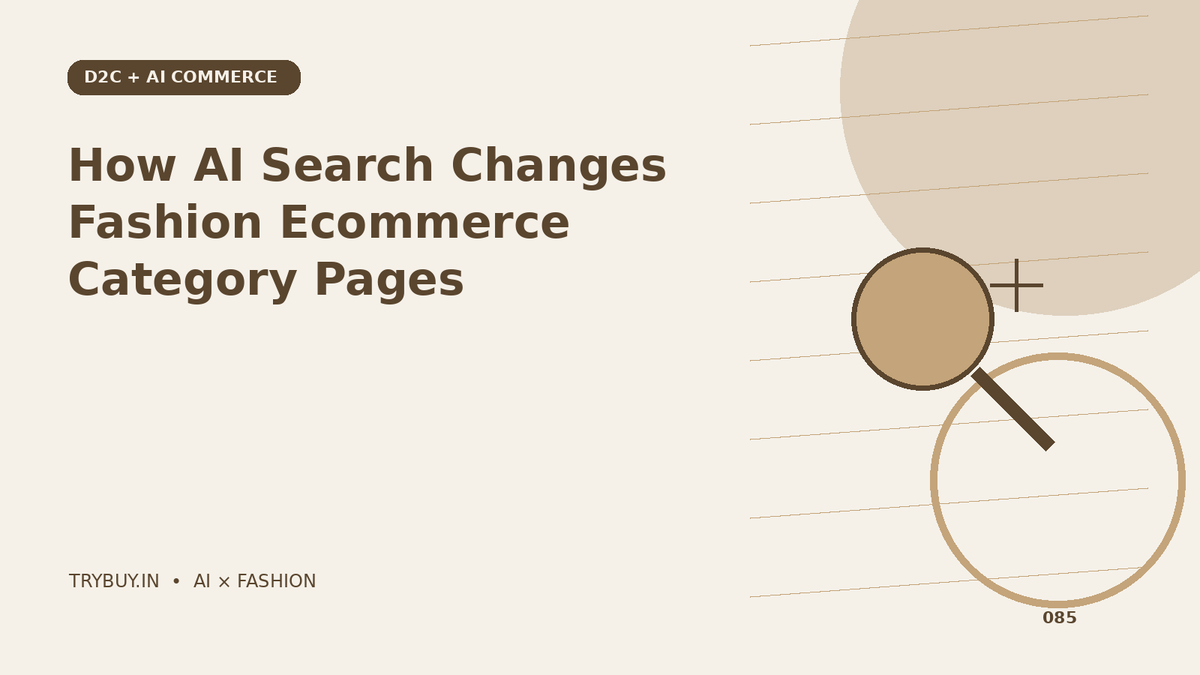 How AI Search Changes Fashion Ecommerce Category Pages