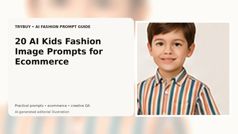 20 AI Kids Fashion Image Prompts for Ecommerce