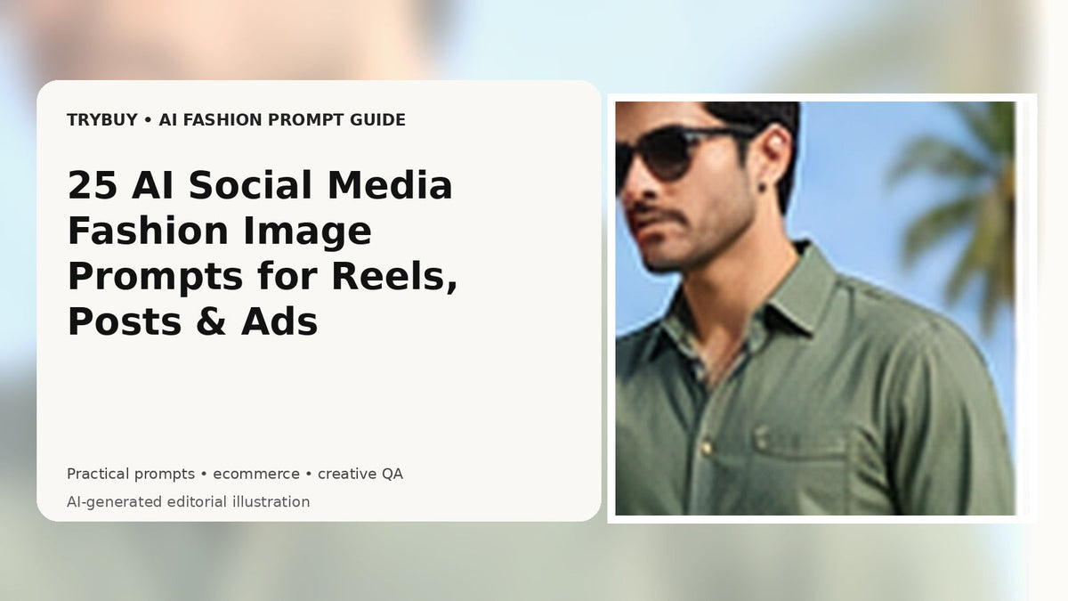 AI-generated editorial cover for social media fashion image prompts