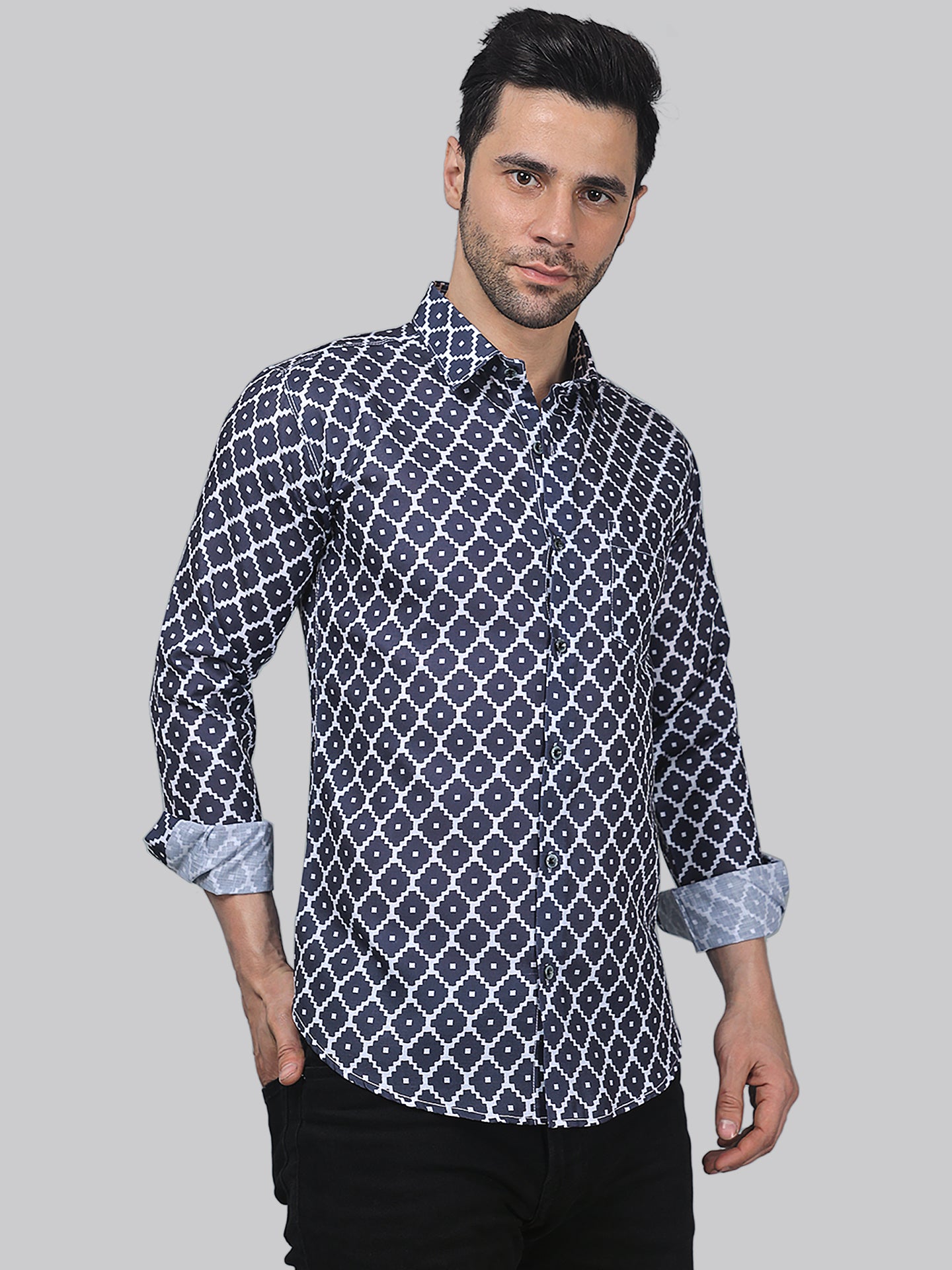 Does the poplin fabric used in this shirt have any special finishing treatments applied?