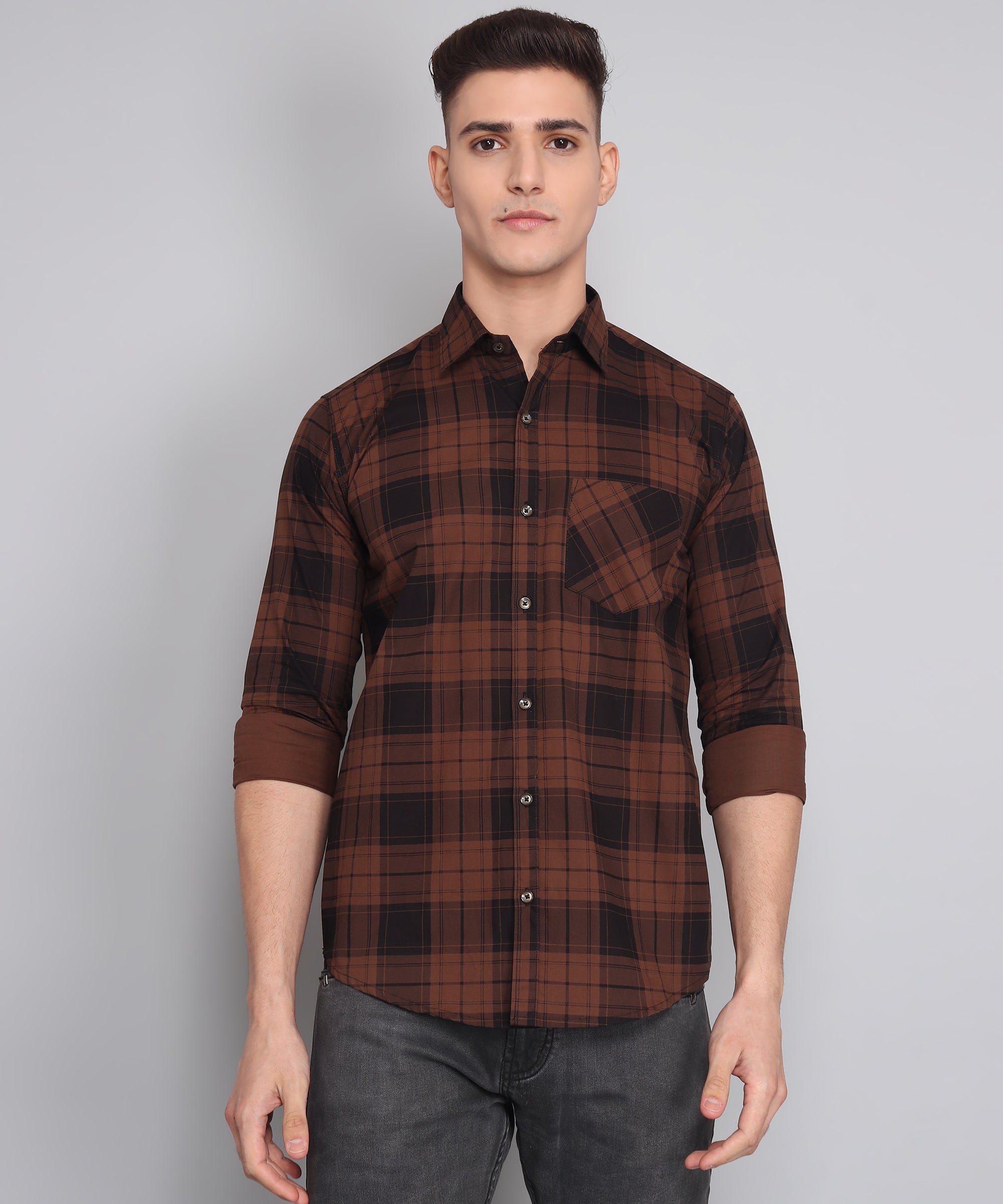 Unveiling Elegance: The Hottest Trend in India – Explore the Best Poplin Check Shirts of the Season