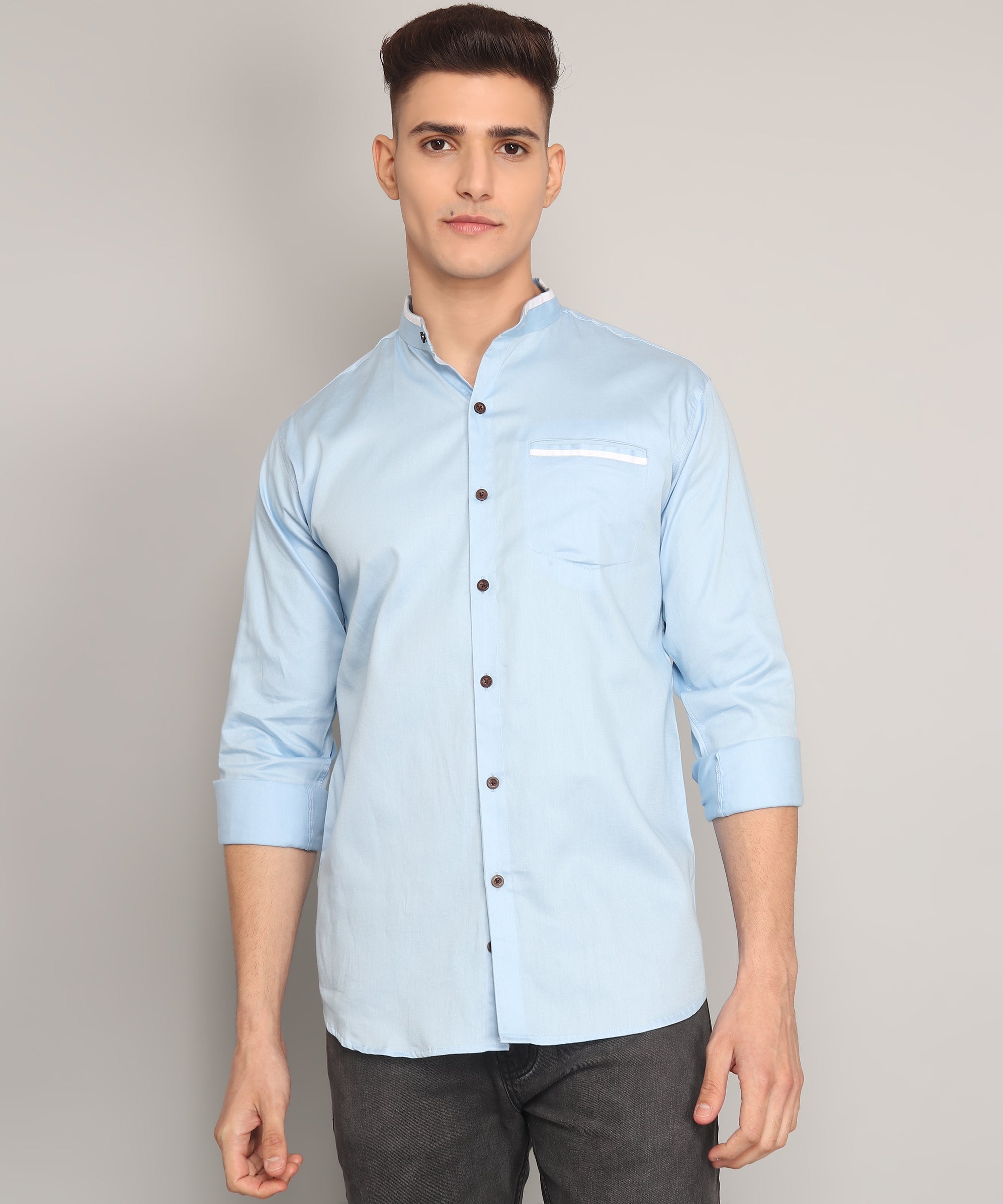 Elevate Your Style with Precision: The Pinpoint Fabric Shirt