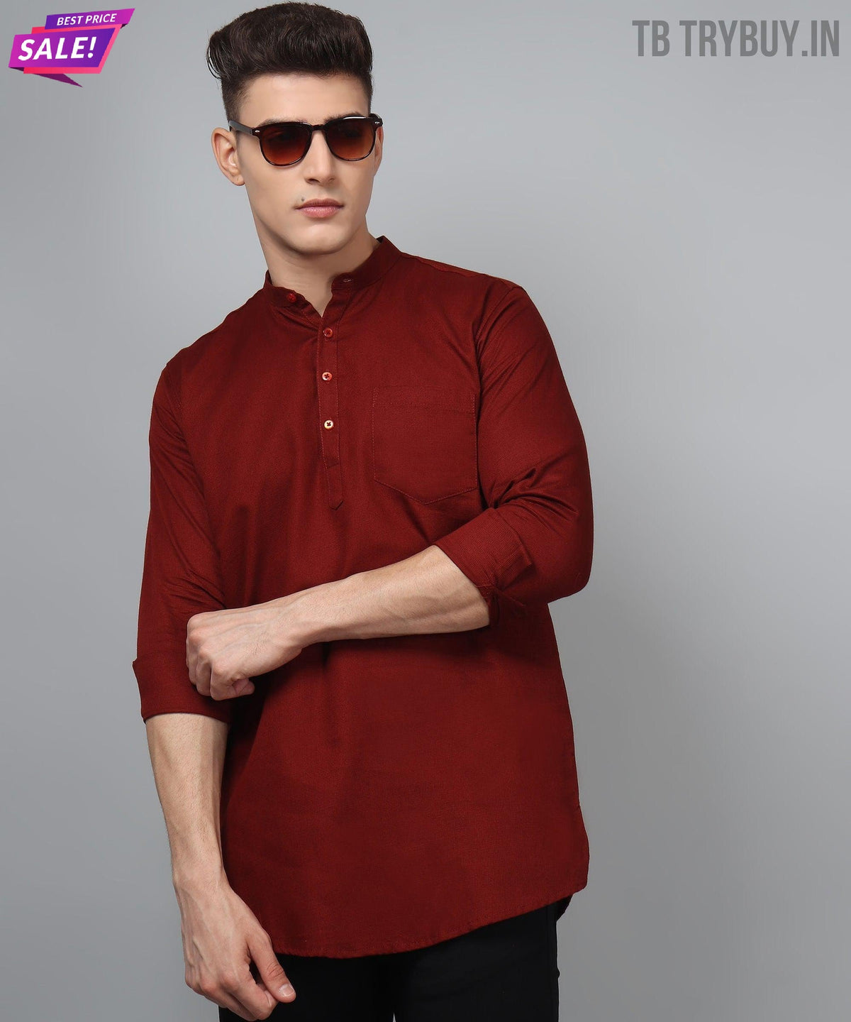 TryBuy kurta with jeans for men modern Indo Western styling guide