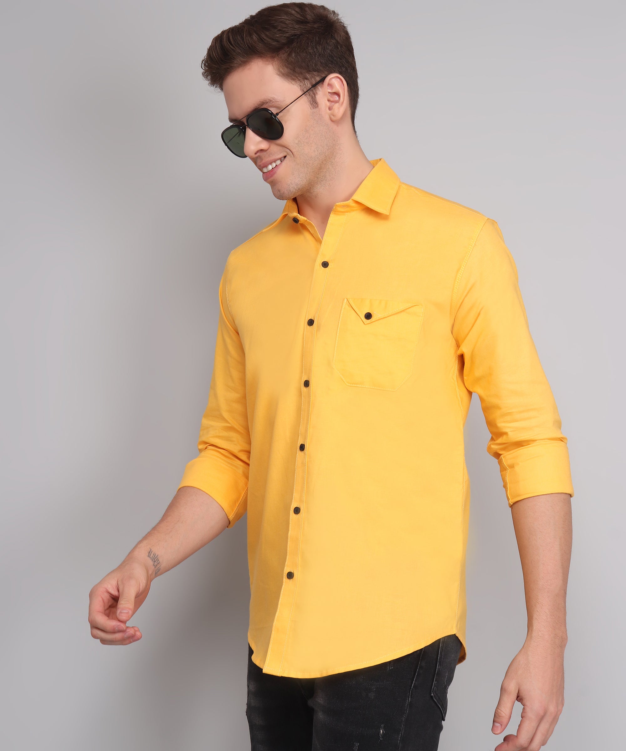 Radiant in Yellow: Unleashing the Sunshine with Yellow Shirts for Men