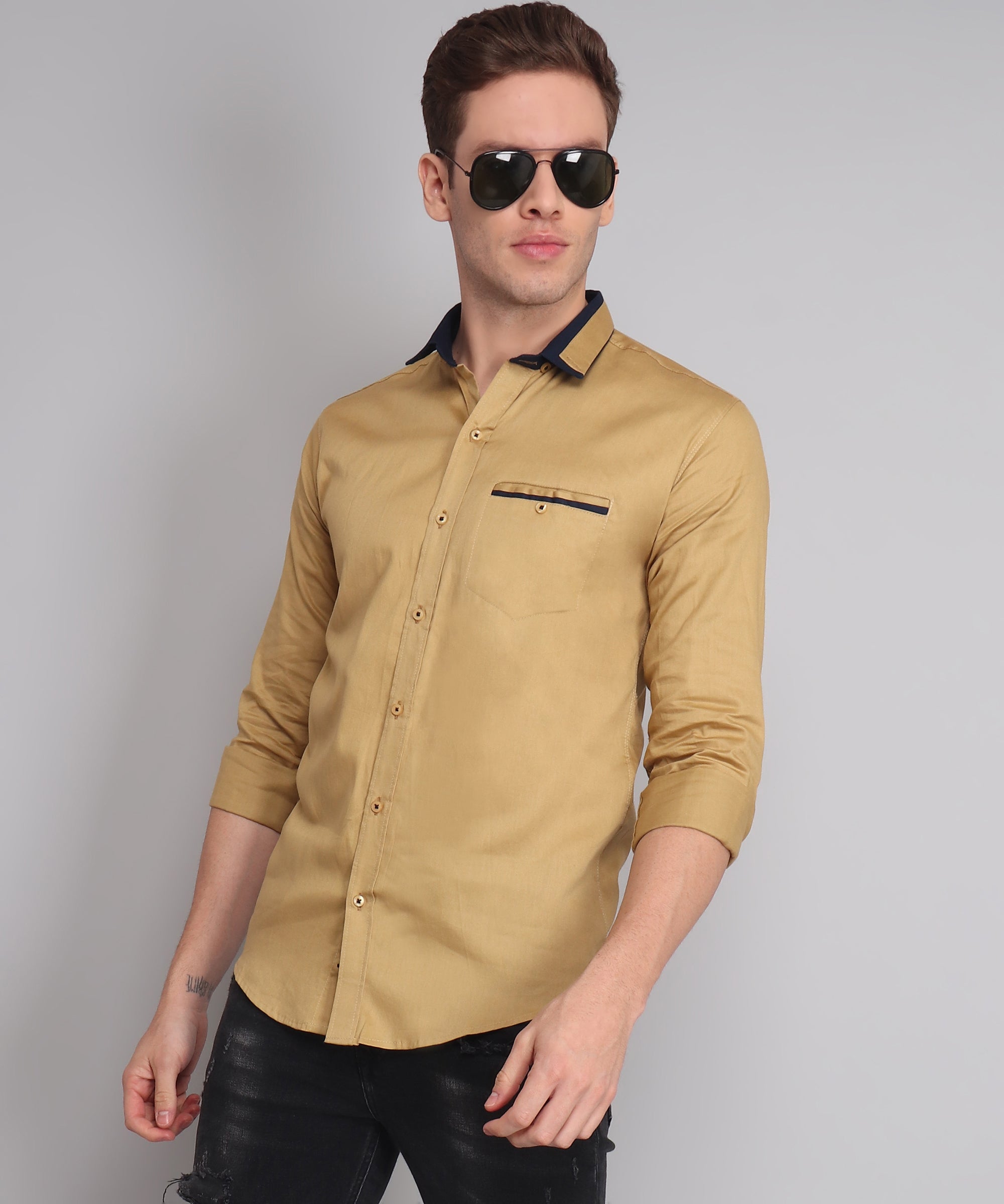 Sateen Elegance: The Pinnacle of Style in Cotton Fabric Formal Shirts