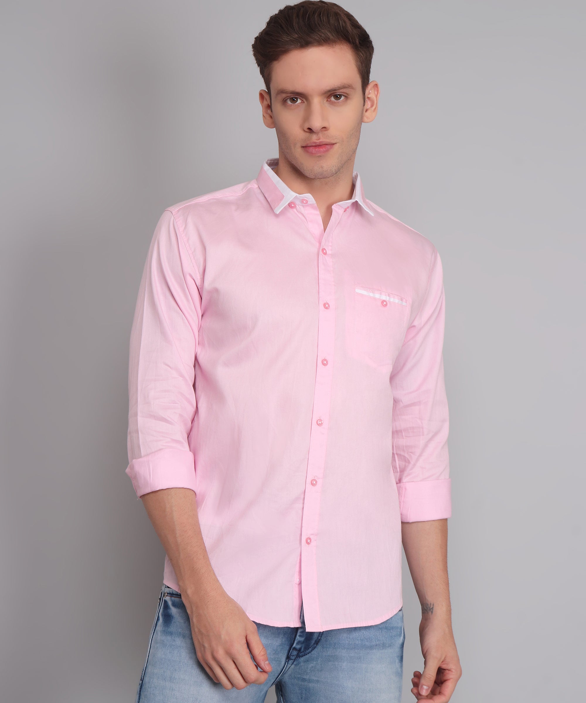 Blushing Elegance: The Timeless Appeal of the Pink Linen Stylish Shirt for Men