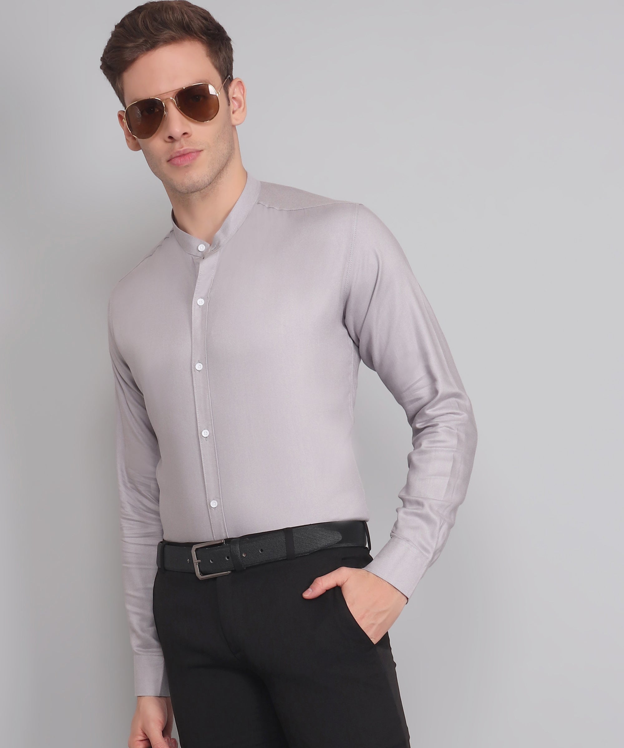 Elegance in Shades: Mastering Style with Grey Shirts for Men