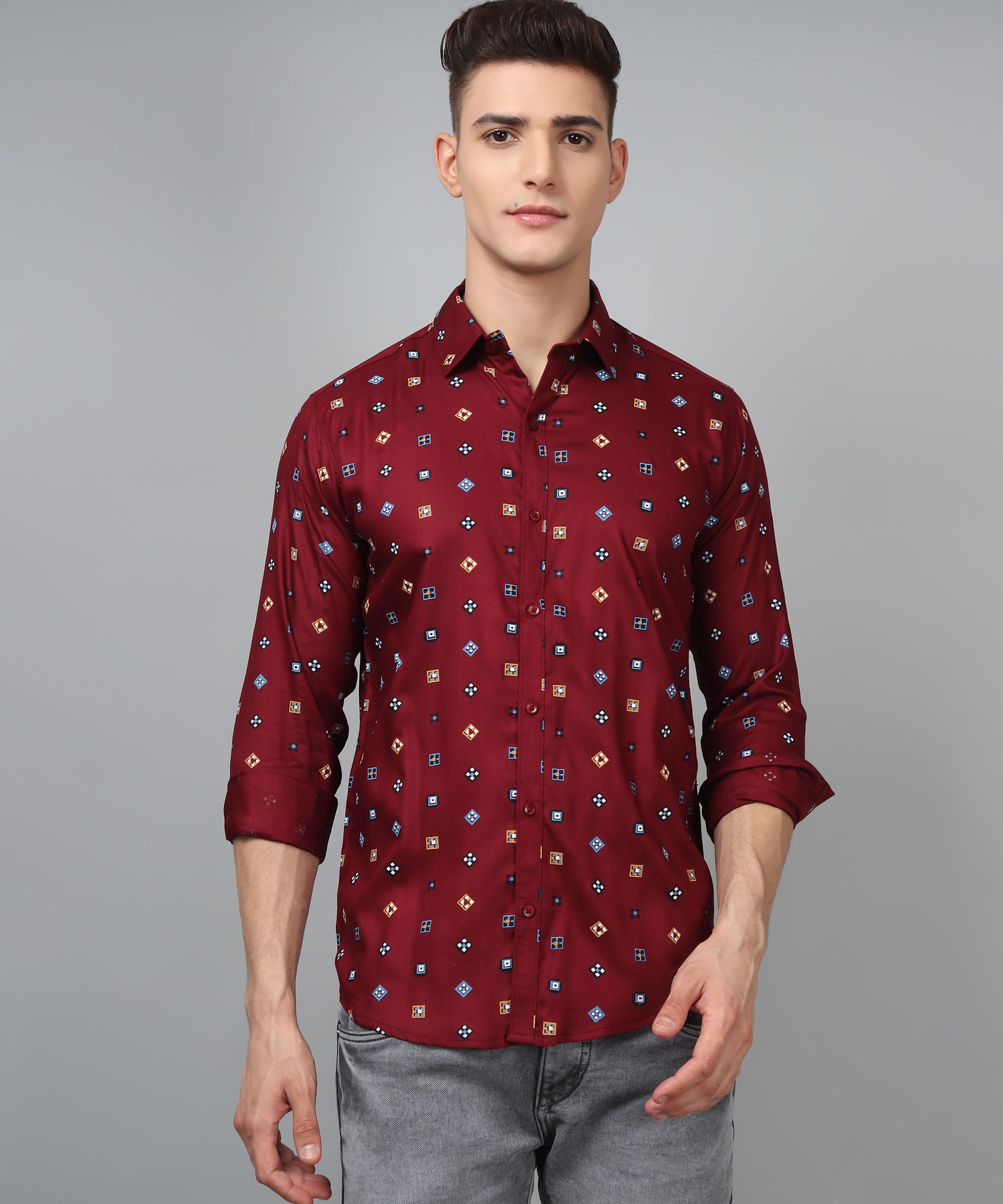 What is the primary material used in Oxford cotton shirts?