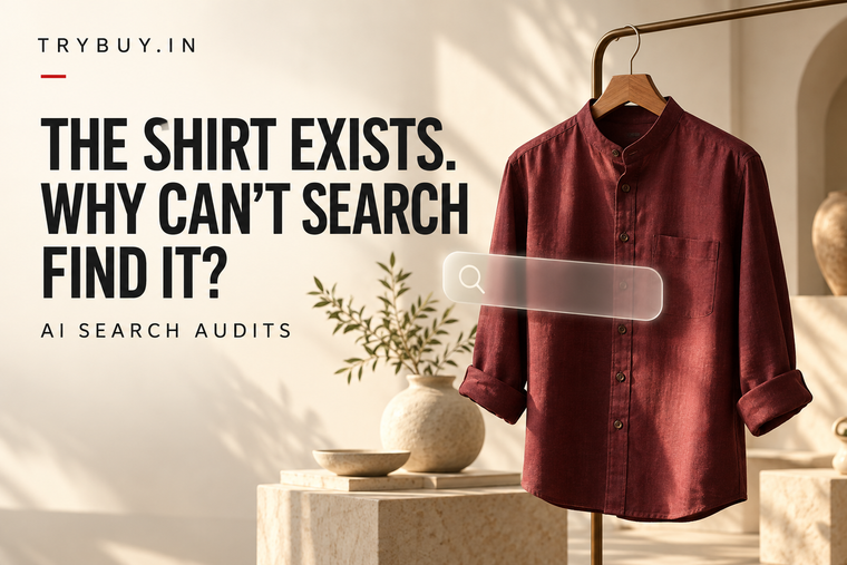 The शर्ट Exists. Why Can’t Search Find It? An AI Query Audit
