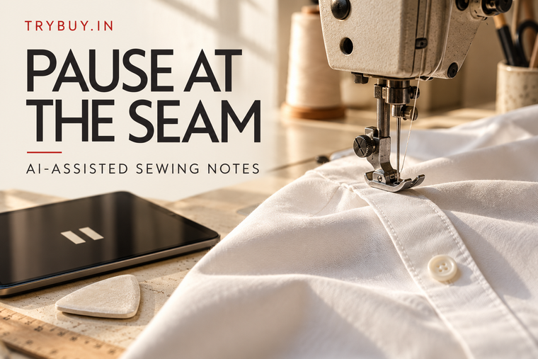 Pause at the Seam: AI-Assisted Notes for Sewing Demonstrations