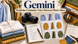 Gemini: Wardrobe Continuity Notes Between Photo Takes