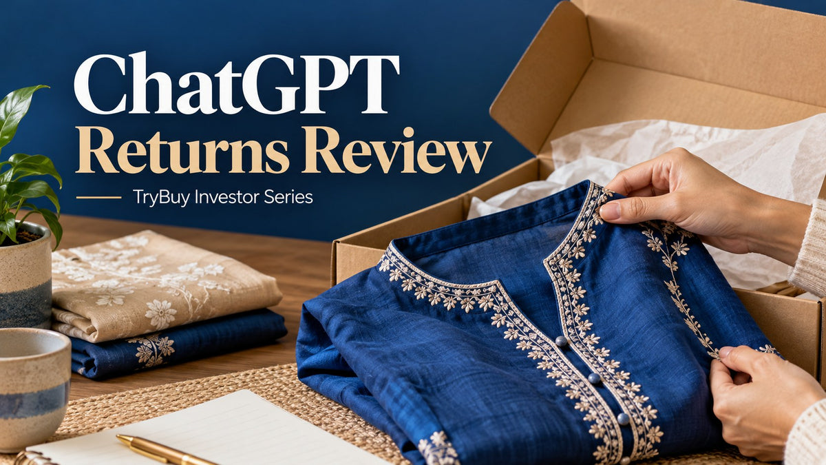 ChatGPT — Returns Review. AI-generated editorial concept; not a catalogue photograph.