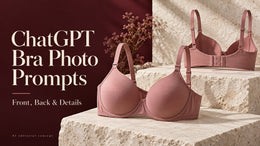 ChatGPT Bra Photo Prompts: Plan Front, Back and Fastening Views