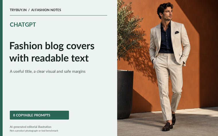 ChatGPT Prompts for Fashion Blog Covers with Readable Text