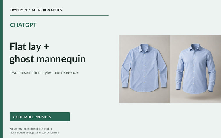 ChatGPT Prompts for Flat-Lay and Ghost-Mannequin Shirt Images