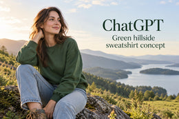 ChatGPT Prompts: verde hillside sweatshirt concept