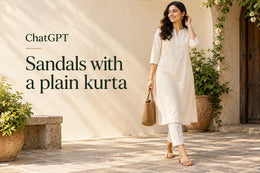 ChatGPT prompts: Sandals with a plain kurta