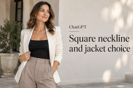 ChatGPT Prompts: Square neckline and jacket choice