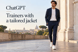 ChatGPT prompts: Trainers with a tailored jacket