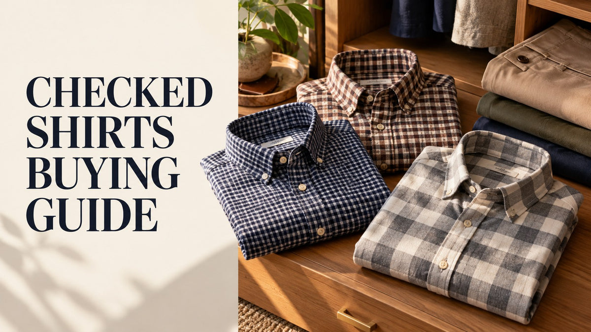 AI-generated checked shirts buying guide; fictional garments.