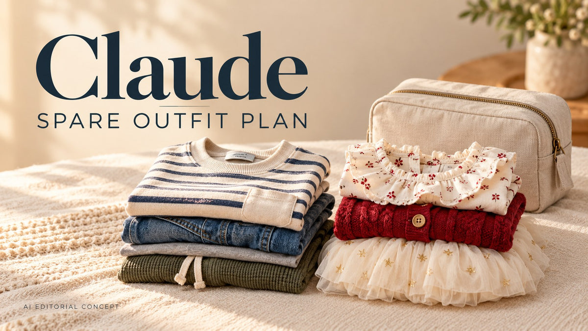 AI editorial concept: Claude enfant’ mariage Outfit prompts: Prepare a Spare Change Without Overpacking