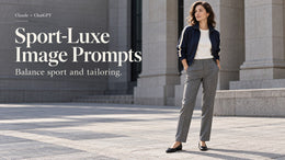 Claude Prompts for Sport-Luxe Fashion Images: Jerseys, Tailoring and Flats