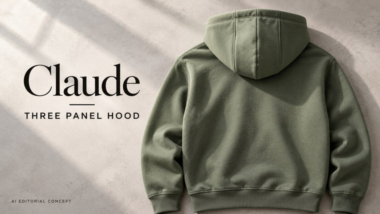 Claude Three-Panel Hoodie Briefs: Follow the Hood Seams Over the Crown