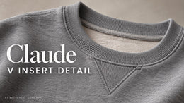 Claude V-Insert Sweatshirt Briefs: Describe the Small Triangle at the Neck