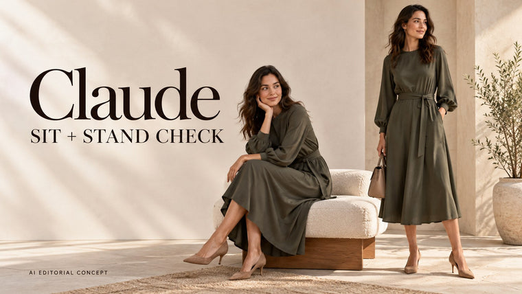 Claude Women’s Occasion Outfit prompts: Plan Separate Standing and Seated Checks