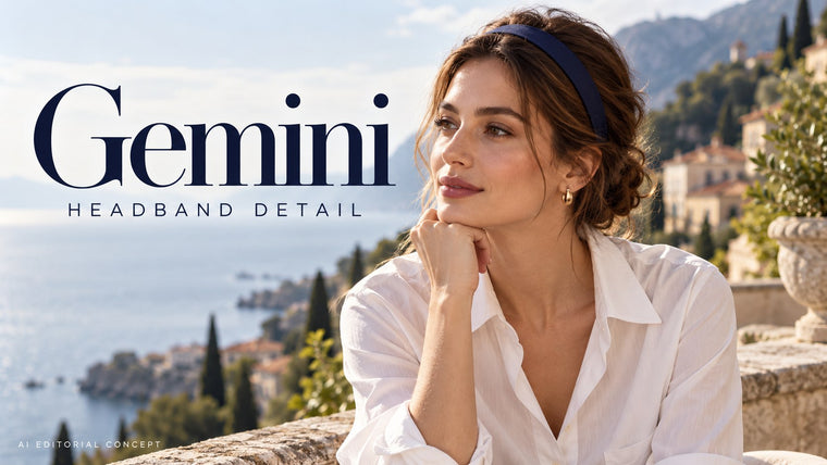 Gemini Headband Fashion Prompts: Keep the Band Separate from Hair and Earrings