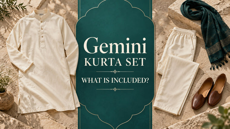 Gemini Kurta Pyjama Set Image Prompts: Show What Is Included