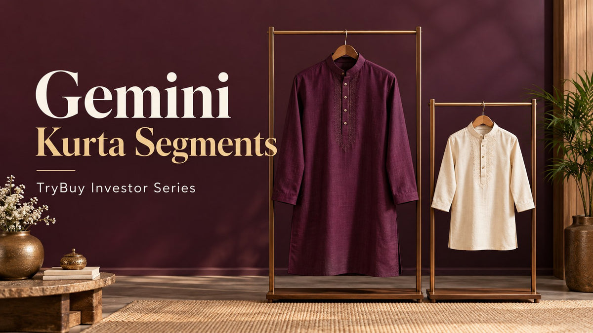 Gemini — कुर्ता Segments. AI-generated editorial concept; not a catalogue photograph.