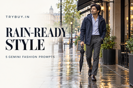 Rainy Commute, Polished Arrival: 5 Gemini Outfit Prompts for Men