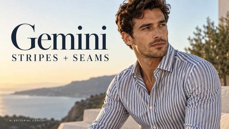 Gemini Men’s rayures chemise prompts: Follow the Sleeve Seam Honestly
