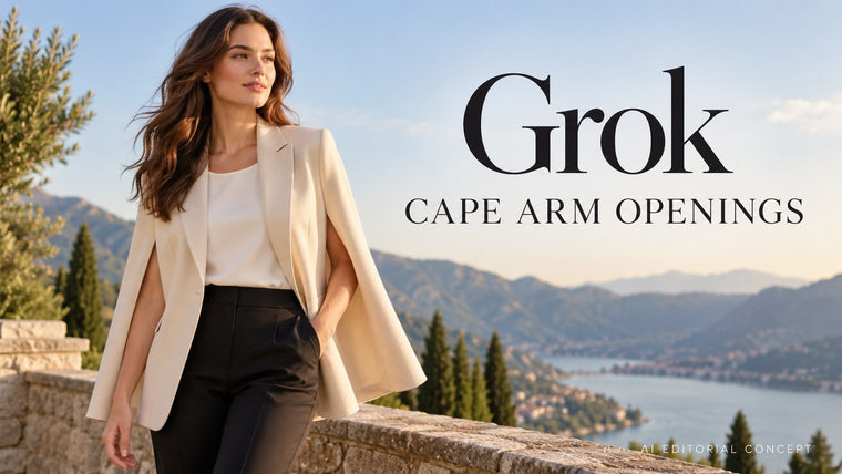 Grok Cape-Jacket prompt d'images: Show the Real Arm Openings