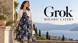 Grok Cropped Bolero Image Prompts: Keep the Short Jacket Separate from the Dress