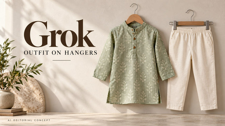 Grok enfant’ Outfit Flat-Lay prompts: Keep Each Item on Its Own Hanger