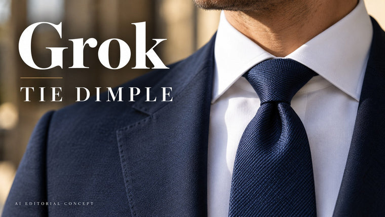 Grok Necktie Dimple Prompts: Keep the Fold Below a Single Knot