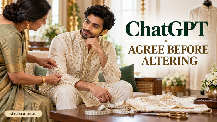ChatGPT Wedding Kurta Prompts: A Family Member Wants Your Wedding Kurta Altered: Agree the Change First