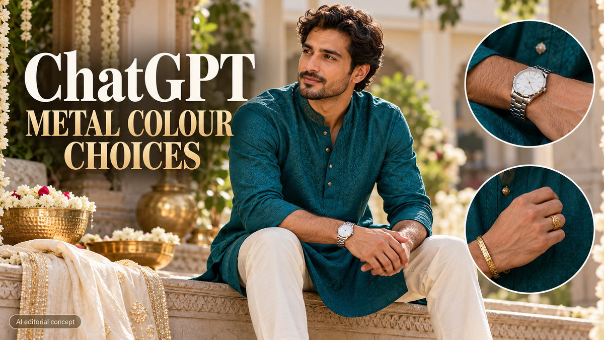 ChatGPT — METAL COLOUR CHOICES. AI-generated editorial concept, not a TryBuy product photograph.