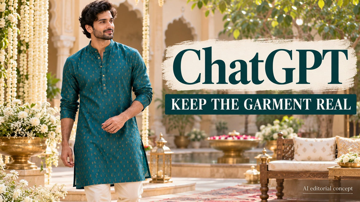 ChatGPT — KEEP THE GARMENT REAL. AI-generated editorial concept, not a TryBuy product photograph.
