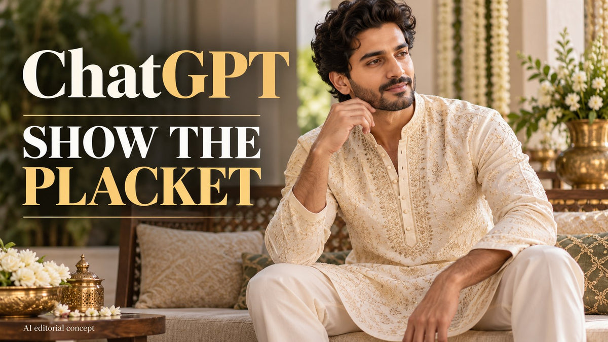 ChatGPT — SHOW THE PLACKET. KI-generated editorial concept, not a TryBuy product photograph.