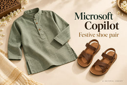 Microsoft Copilot Children’s festivo Outfit Shoe-Pair Flat Lays Prompts