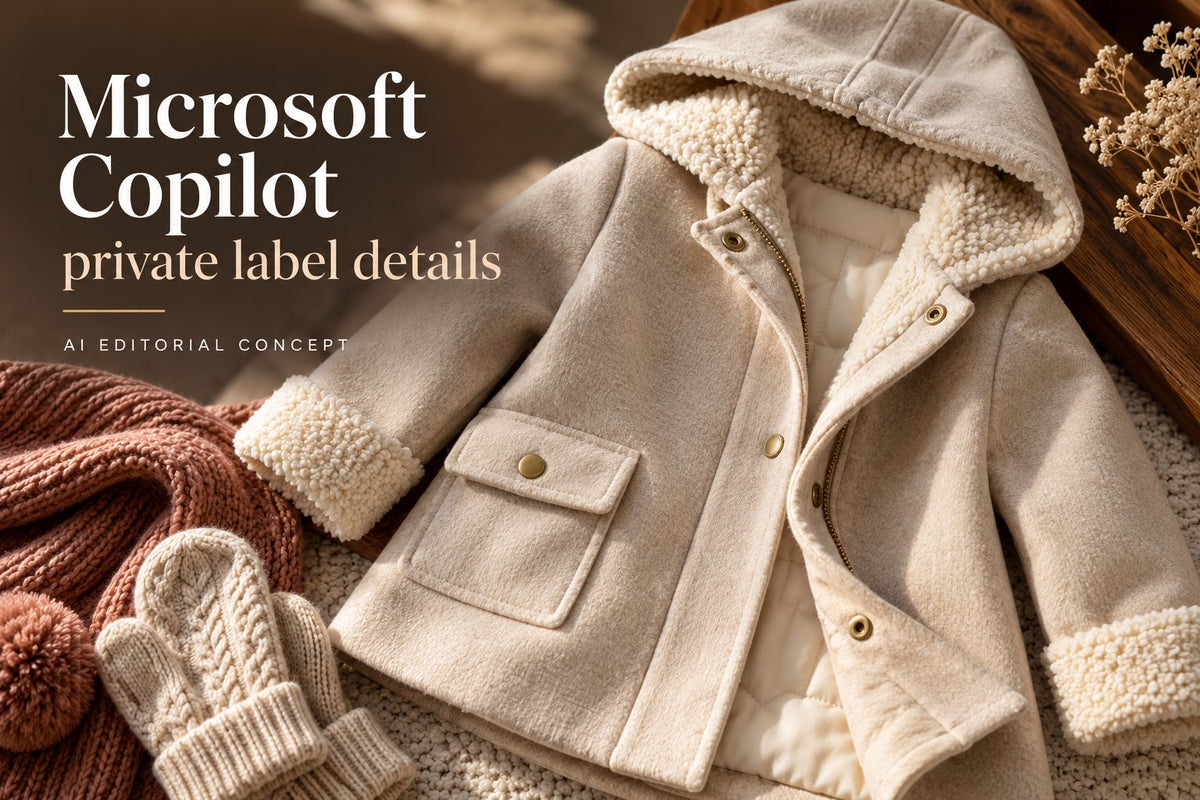 Microsoft Copilot — private label details — AI-generated editorial concept